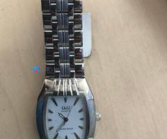 Ceas Q&Q barbatesc dreptunghiular quartz