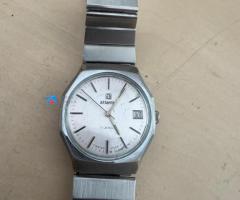 Ceas Atlantic mecanic barbatesc Gri