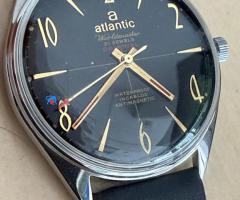 Ceas Atlantic mecanic Worldmaster 21 rubine Negru ca nou